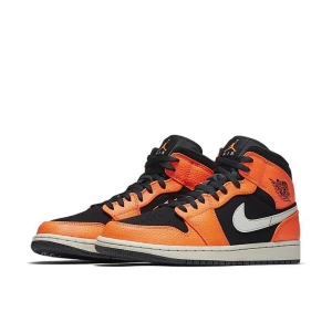 Buty Air Jordan 1 Mid “Black And Cone” (554724-062)