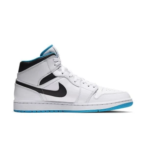 Buty Air Jordan 1 Mid “White Laser Blue” (554724-141)