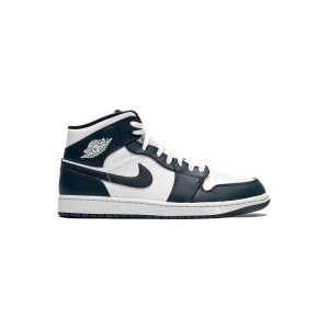 Buty Air Jordan 1 Mid “Obsidian White” (554724-174)