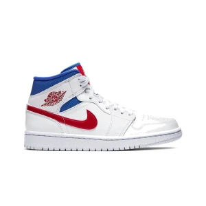 Buty Air Jordan 1 Mid “White Red Royal” (BQ6472-164)