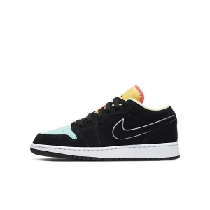 Buty Air Jordan 1 Low “Black Aurora Green Laser Orange” (CK3022-013)